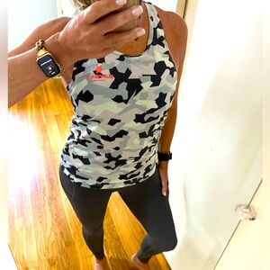 Saysky Camo Combat Singlet in white